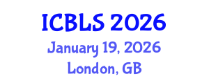 International Conference on Biological and Life Sciences (ICBLS) January 19, 2026 - London, United Kingdom International Conference on Biological and Life Sciences (ICBLS) January 19, 2026 - London, United Kingdom