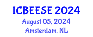 International Conference on Biological, Ecological and Environmental Sciences, and Engineering (ICBEESE) August 05, 2024 - Amsterdam, Netherlands