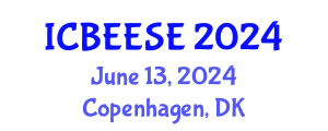 International Conference on Biological, Ecological and Environmental Sciences, and Engineering (ICBEESE) June 13, 2024 - Copenhagen, Denmark