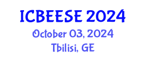 International Conference on Biological, Ecological and Environmental Sciences, and Engineering (ICBEESE) October 03, 2024 - Tbilisi, Georgia