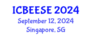 International Conference on Biological, Ecological and Environmental Sciences, and Engineering (ICBEESE) September 12, 2024 - Singapore, Singapore