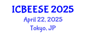 International Conference on Biological, Ecological and Environmental Sciences, and Engineering (ICBEESE) April 22, 2025 - Tokyo, Japan