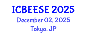 International Conference on Biological, Ecological and Environmental Sciences, and Engineering (ICBEESE) December 02, 2025 - Tokyo, Japan