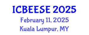 International Conference on Biological, Ecological and Environmental Sciences, and Engineering (ICBEESE) February 11, 2025 - Kuala Lumpur, Malaysia