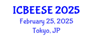 International Conference on Biological, Ecological and Environmental Sciences, and Engineering (ICBEESE) February 25, 2025 - Tokyo, Japan