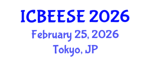 International Conference on Biological, Ecological and Environmental Sciences, and Engineering (ICBEESE) February 25, 2026 - Tokyo, Japan
