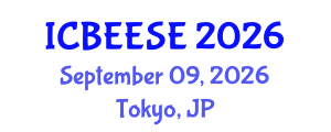 International Conference on Biological, Ecological and Environmental Sciences, and Engineering (ICBEESE) September 09, 2026 - Tokyo, Japan