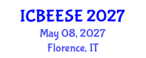 International Conference on Biological, Ecological and Environmental Sciences, and Engineering (ICBEESE) May 08, 2027 - Florence, Italy International Conference on Biological, Ecological and Environmental Sciences, and Engineering (ICBEESE) May 08, 2027 - Florence, Italy
