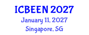 International Conference on Biological Ecosystems and Ecological Networks (ICBEEN) January 11, 2027 - Singapore, Singapore International Conference on Biological Ecosystems and Ecological Networks (ICBEEN) January 11, 2027 - Singapore, Singapore