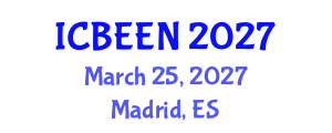 International Conference on Biological Ecosystems and Ecological Networks (ICBEEN) March 25, 2027 - Madrid, Spain International Conference on Biological Ecosystems and Ecological Networks (ICBEEN) March 25, 2027 - Madrid, Spain