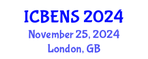 International Conference on Biological Engineering and Natural Sciences (ICBENS) November 25, 2024 - London, United Kingdom