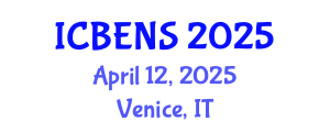 International Conference on Biological Engineering and Natural Sciences (ICBENS) April 12, 2025 - Venice, Italy