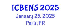 International Conference on Biological Engineering and Natural Sciences (ICBENS) January 25, 2025 - Paris, France