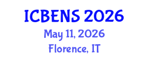 International Conference on Biological Engineering and Natural Sciences (ICBENS) May 11, 2026 - Florence, Italy International Conference on Biological Engineering and Natural Sciences (ICBENS) May 11, 2026 - Florence, Italy