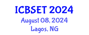 International Conference on Biological Science, Engineering and Technology (ICBSET) August 08, 2024 - Lagos, Nigeria