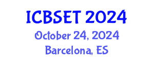 International Conference on Biological Science, Engineering and Technology (ICBSET) October 24, 2024 - Barcelona, Spain