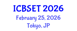 International Conference on Biological Science, Engineering and Technology (ICBSET) February 25, 2026 - Tokyo, Japan