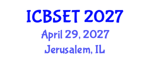 International Conference on Biological Science, Engineering and Technology (ICBSET) April 29, 2027 - Jerusalem, Israel International Conference on Biological Science, Engineering and Technology (ICBSET) April 29, 2027 - Jerusalem, Israel