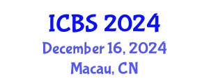 International Conference on Biological Sciences (ICBS) December 16, 2024 - Macau, China