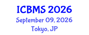 International Conference on Biology and Medical Sciences (ICBMS) September 09, 2026 - Tokyo, Japan