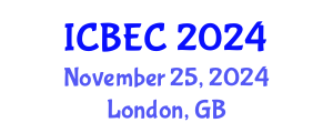 International Conference on Biology, Environment and Chemistry (ICBEC) November 25, 2024 - London, United Kingdom