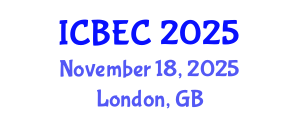 International Conference on Biology, Environment and Chemistry (ICBEC) November 18, 2025 - London, United Kingdom