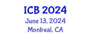 International Conference on Biology (ICB) June 13, 2024 - Montreal, Canada