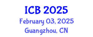 International Conference on Biology (ICB) February 03, 2025 - Guangzhou, China