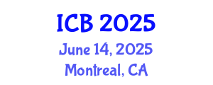 International Conference on Biology (ICB) June 14, 2025 - Montreal, Canada