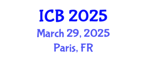 International Conference on Biology (ICB) March 29, 2025 - Paris, France