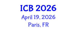 International Conference on Biology (ICB) April 19, 2026 - Paris, France