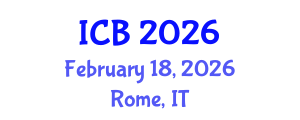 International Conference on Biology (ICB) February 18, 2026 - Rome, Italy