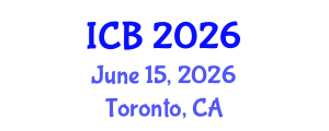 International Conference on Biology (ICB) June 15, 2026 - Toronto, Canada