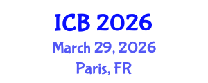 International Conference on Biology (ICB) March 29, 2026 - Paris, France