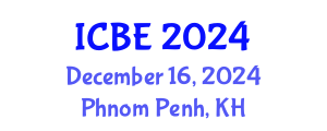 International Conference on Biomaterials Engineering (ICBE) December 16, 2024 - Phnom Penh, Cambodia