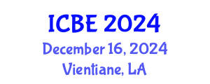 International Conference on Biomaterials Engineering (ICBE) December 16, 2024 - Vientiane, Laos