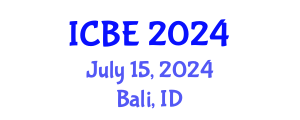 International Conference on Biomaterials Engineering (ICBE) July 15, 2024 - Bali, Indonesia
