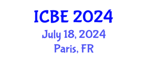 International Conference on Biomaterials Engineering (ICBE) July 18, 2024 - Paris, France