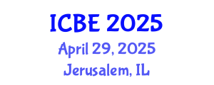 International Conference on Biomaterials Engineering (ICBE) April 29, 2025 - Jerusalem, Israel