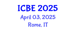 International Conference on Biomaterials Engineering (ICBE) April 03, 2025 - Rome, Italy