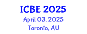 International Conference on Biomaterials Engineering (ICBE) April 05, 2025 - Toronto, Australia