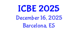 International Conference on Biomaterials Engineering (ICBE) December 16, 2025 - Barcelona, Spain