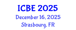 International Conference on Biomaterials Engineering (ICBE) December 16, 2025 - Strasbourg, France