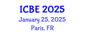 International Conference on Biomaterials Engineering (ICBE) January 25, 2025 - Paris, France