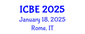 International Conference on Biomaterials Engineering (ICBE) January 18, 2025 - Rome, Italy