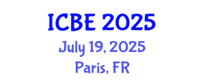 International Conference on Biomaterials Engineering (ICBE) July 19, 2025 - Paris, France