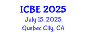 International Conference on Biomaterials Engineering (ICBE) July 15, 2025 - Quebec City, Canada