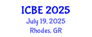 International Conference on Biomaterials Engineering (ICBE) July 19, 2025 - Rhodes, Greece