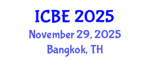 International Conference on Biomaterials Engineering (ICBE) November 29, 2025 - Bangkok, Thailand