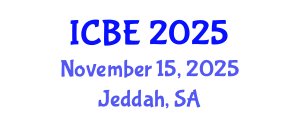 International Conference on Biomaterials Engineering (ICBE) November 15, 2025 - Jeddah, Saudi Arabia